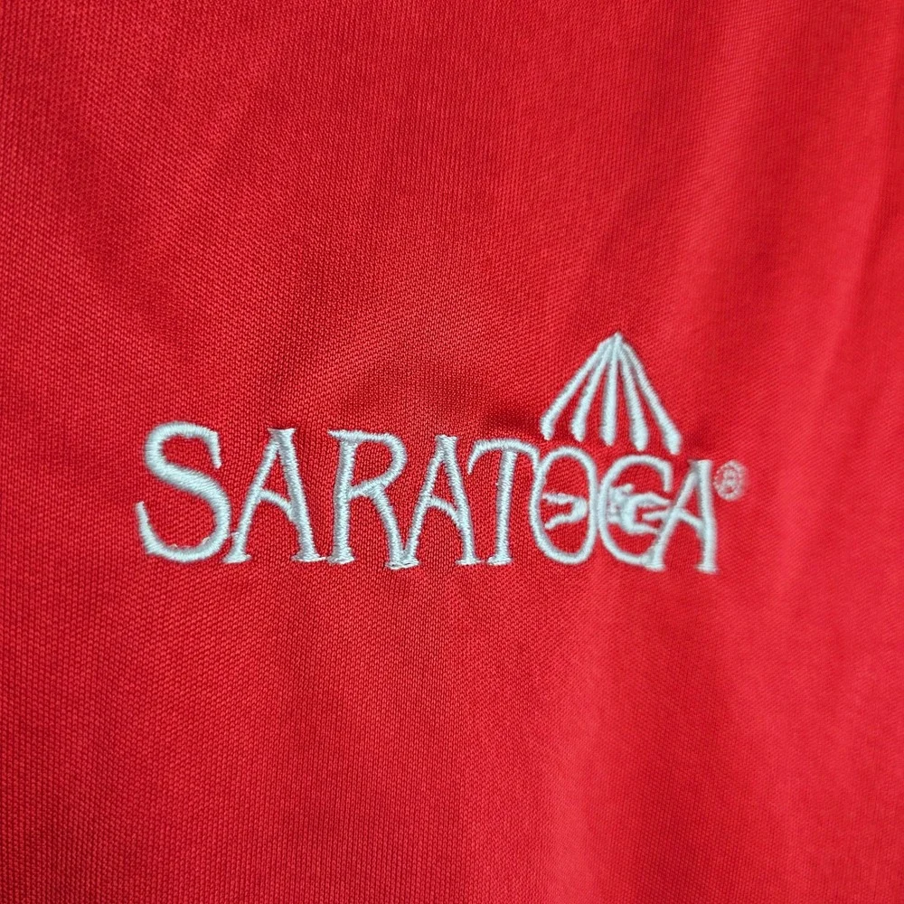 Saratoga Pullover Mens XL Red Quarter Zip Performance Long Sleeve